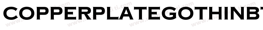 CopperplateGothinBT Bold字体转换